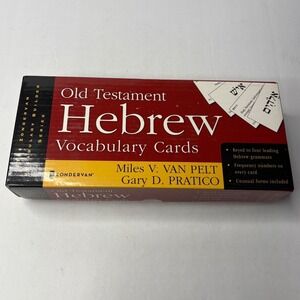 Zondervan Old Testament Hebrew Vocabulary Cards Van Pelt Pratico 9780310259862